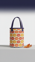 Pumpkin-print trick-or-treat tote bag